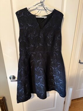 Ricki's Black and Navy Lace Midi Dress